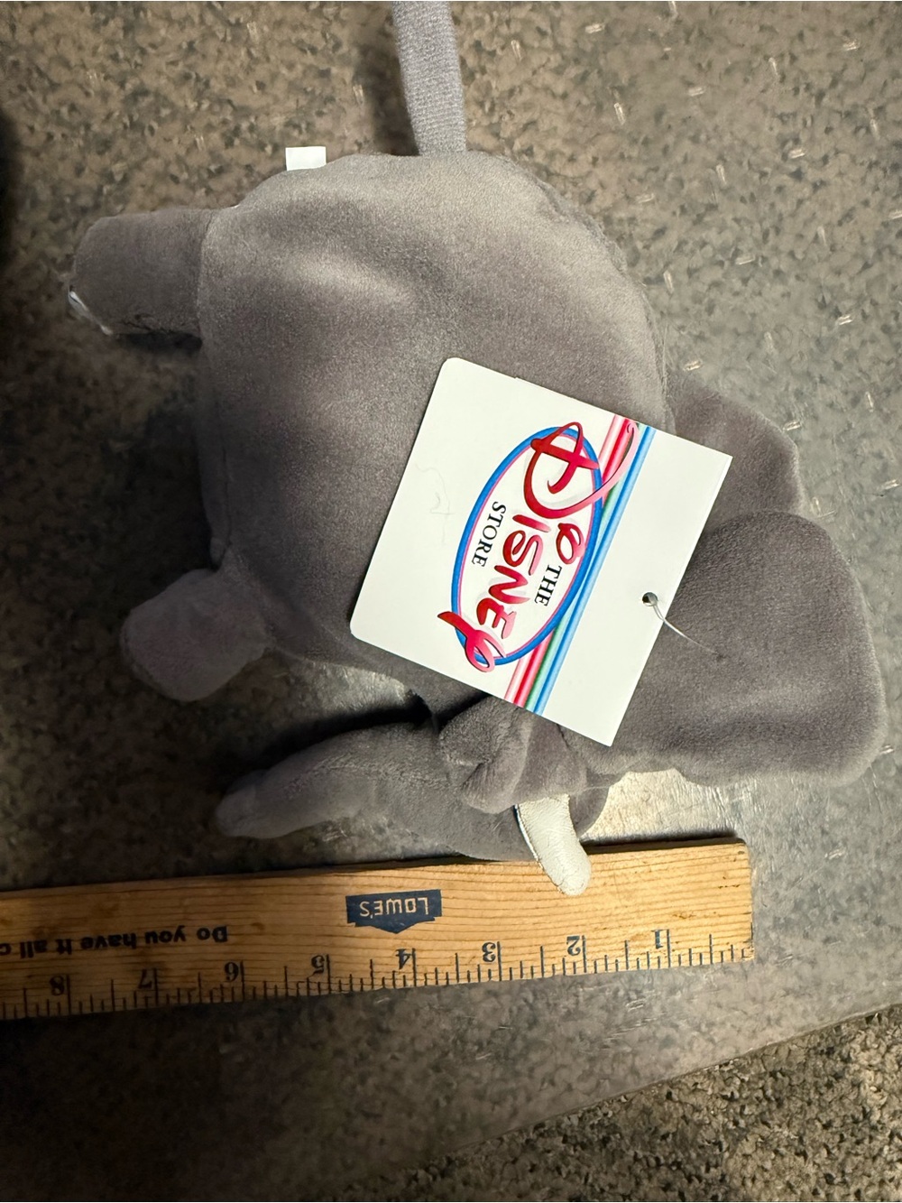 Disney Store George of the Jungle Shep Elephant Bean Bag Plush with Tag